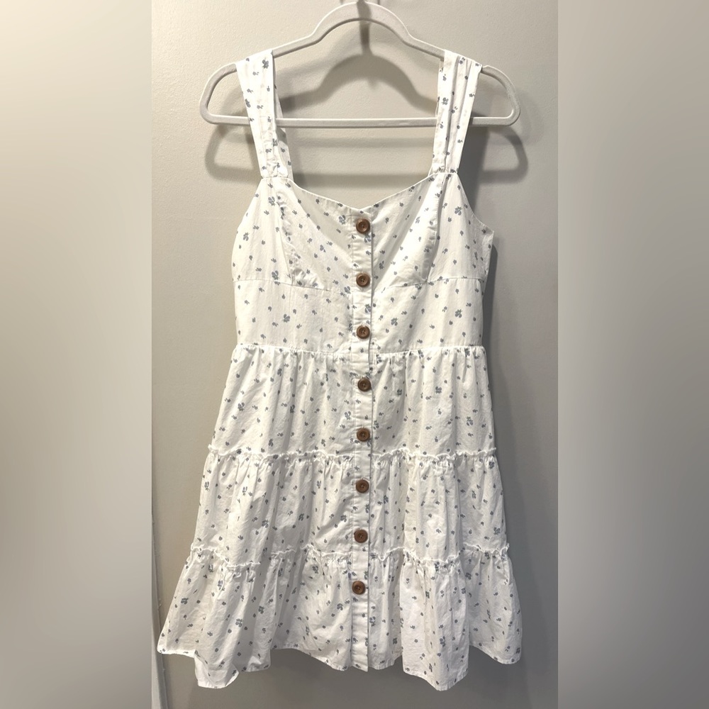 English Factory Tiered Floral Mini Dress